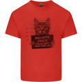 Bad Kitty New York City Police Dept. Mens Cotton T-Shirt Tee Top Red