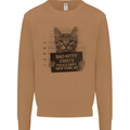 Bad Kitty New York City Police Dept. Mens Sweatshirt Jumper Caramel Latte
