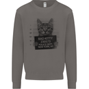 Bad Kitty New York City Police Dept. Mens Sweatshirt Jumper Charcoal