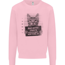Bad Kitty New York City Police Dept. Mens Sweatshirt Jumper Light Pink