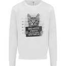 Bad Kitty New York City Police Dept. Mens Sweatshirt Jumper White