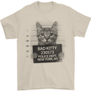 Bad Kitty New York City Police Dept. Mens T-Shirt Cotton Gildan Sand