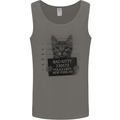 Bad Kitty New York City Police Dept. Mens Vest Tank Top Charcoal