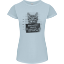 Bad Kitty New York City Police Dept. Womens Petite Cut T-Shirt Light Blue