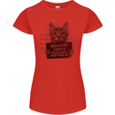Bad Kitty New York City Police Dept. Womens Petite Cut T-Shirt Red