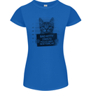 Bad Kitty New York City Police Dept. Womens Petite Cut T-Shirt Royal Blue