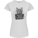 Bad Kitty New York City Police Dept. Womens Petite Cut T-Shirt White