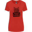 Bad Kitty New York City Police Dept. Womens Wider Cut T-Shirt Red