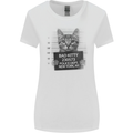 Bad Kitty New York City Police Dept. Womens Wider Cut T-Shirt White