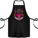 Bad Santa Claus Funny Skull Beer Alcohol Cotton Apron 100% Organic Black