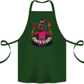 Bad Santa Claus Funny Skull Beer Alcohol Cotton Apron 100% Organic Forest Green