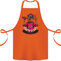 Bad Santa Claus Funny Skull Beer Alcohol Cotton Apron 100% Organic Orange