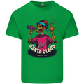 Bad Santa Claus Funny Skull Beer Alcohol Mens Cotton T-Shirt Tee Top Irish Green