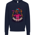 Bad Santa Claus Funny Skull Beer Alcohol Mens Sweatshirt Jumper Navy Blue