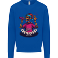 Bad Santa Claus Funny Skull Beer Alcohol Mens Sweatshirt Jumper Royal Blue