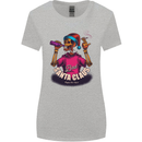 Bad Santa Claus Funny Skull Beer Alcohol Womens Wider Cut T-Shirt Sports Grey