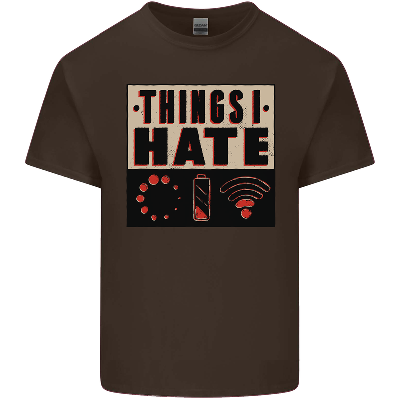 Bad Wifi Low Battery Lag Gaming Gamer Phone Kids T-Shirt Childrens Chocolate