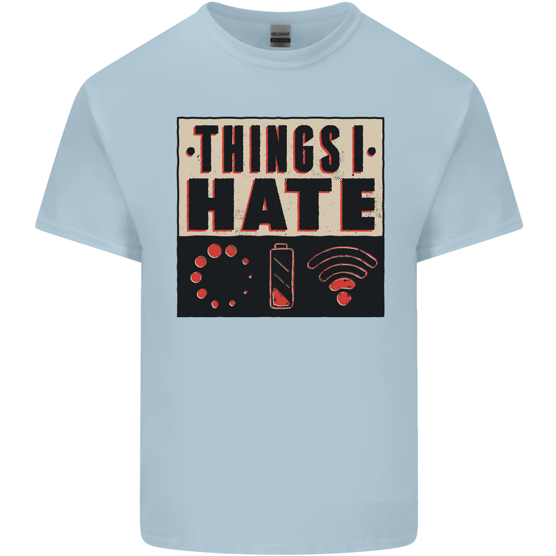 Bad Wifi Low Battery Lag Gaming Gamer Phone Kids T-Shirt Childrens Light Blue