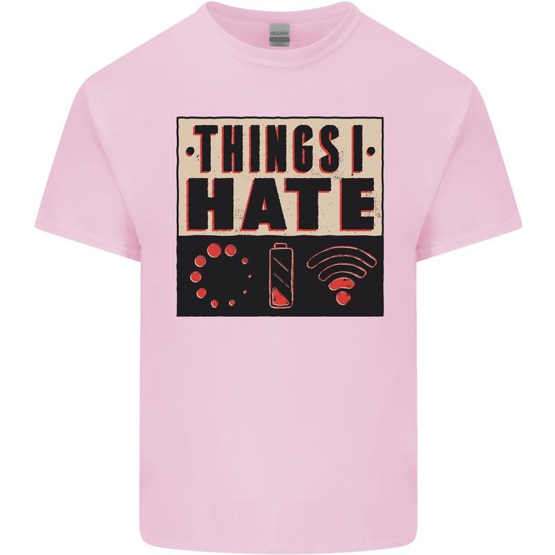 Bad Wifi Low Battery Lag Gaming Gamer Phone Kids T-Shirt Childrens Light Pink