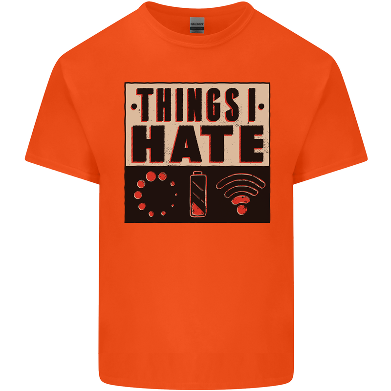 Bad Wifi Low Battery Lag Gaming Gamer Phone Kids T-Shirt Childrens Orange