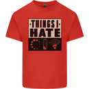 Bad Wifi Low Battery Lag Gaming Gamer Phone Kids T-Shirt Childrens Red