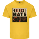 Bad Wifi Low Battery Lag Gaming Gamer Phone Kids T-Shirt Childrens Yellow