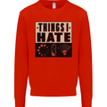 Bad Wifi Low Battery Lag Gaming Gamer Phone Mens Sweatshirt Jumper Bright Red