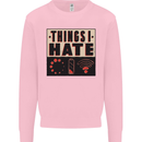 Bad Wifi Low Battery Lag Gaming Gamer Phone Mens Sweatshirt Jumper Light Pink