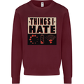 Bad Wifi Low Battery Lag Gaming Gamer Phone Mens Sweatshirt Jumper Maroon