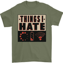 Bad Wifi Low Battery Lag Gaming Gamer Phone Mens T-Shirt Cotton Gildan Military Green