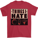 Bad Wifi Low Battery Lag Gaming Gamer Phone Mens T-Shirt Cotton Gildan Red