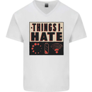 Bad Wifi Low Battery Lag Gaming Gamer Phone Mens V-Neck Cotton T-Shirt White