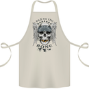 Bad to the Bone Biker Skull Angel Motorbike Cotton Apron 100% Organic Natural