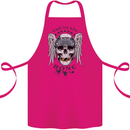 Bad to the Bone Biker Skull Angel Motorbike Cotton Apron 100% Organic Pink