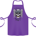Bad to the Bone Biker Skull Angel Motorbike Cotton Apron 100% Organic Purple