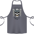 Bad to the Bone Biker Skull Angel Motorbike Cotton Apron 100% Organic Steel