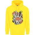 Bagpipes Skeleton Childrens Kids Hoodie Yellow