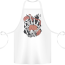 Bagpipes Skeleton Cotton Apron 100% Organic White