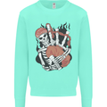 Bagpipes Skeleton Kids Sweatshirt Jumper Peppermint