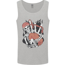 Bagpipes Skeleton Mens Vest Tank Top Sports Grey