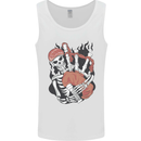 Bagpipes Skeleton Mens Vest Tank Top White
