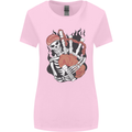 Bagpipes Skeleton Womens Wider Cut T-Shirt Light Pink