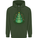Bah Humbug Christmas Tree Funny Childrens Kids Hoodie Forest Green