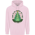 Bah Humbug Christmas Tree Funny Childrens Kids Hoodie Light Pink
