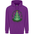 Bah Humbug Christmas Tree Funny Childrens Kids Hoodie Purple