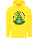 Bah Humbug Christmas Tree Funny Childrens Kids Hoodie Yellow