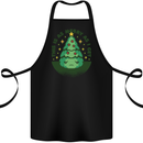 Bah Humbug Christmas Tree Funny Cotton Apron 100% Organic Black