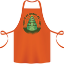 Bah Humbug Christmas Tree Funny Cotton Apron 100% Organic Orange