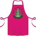 Bah Humbug Christmas Tree Funny Cotton Apron 100% Organic Pink