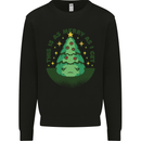 Bah Humbug Christmas Tree Funny Kids Sweatshirt Jumper Black